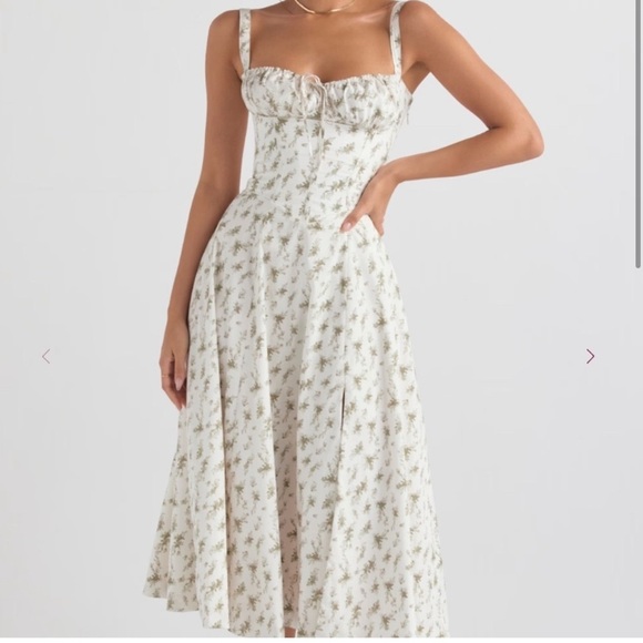 HOUSE OF CB 'Carmen' Garden Print Bustier Sundress - Picture 3 of 6